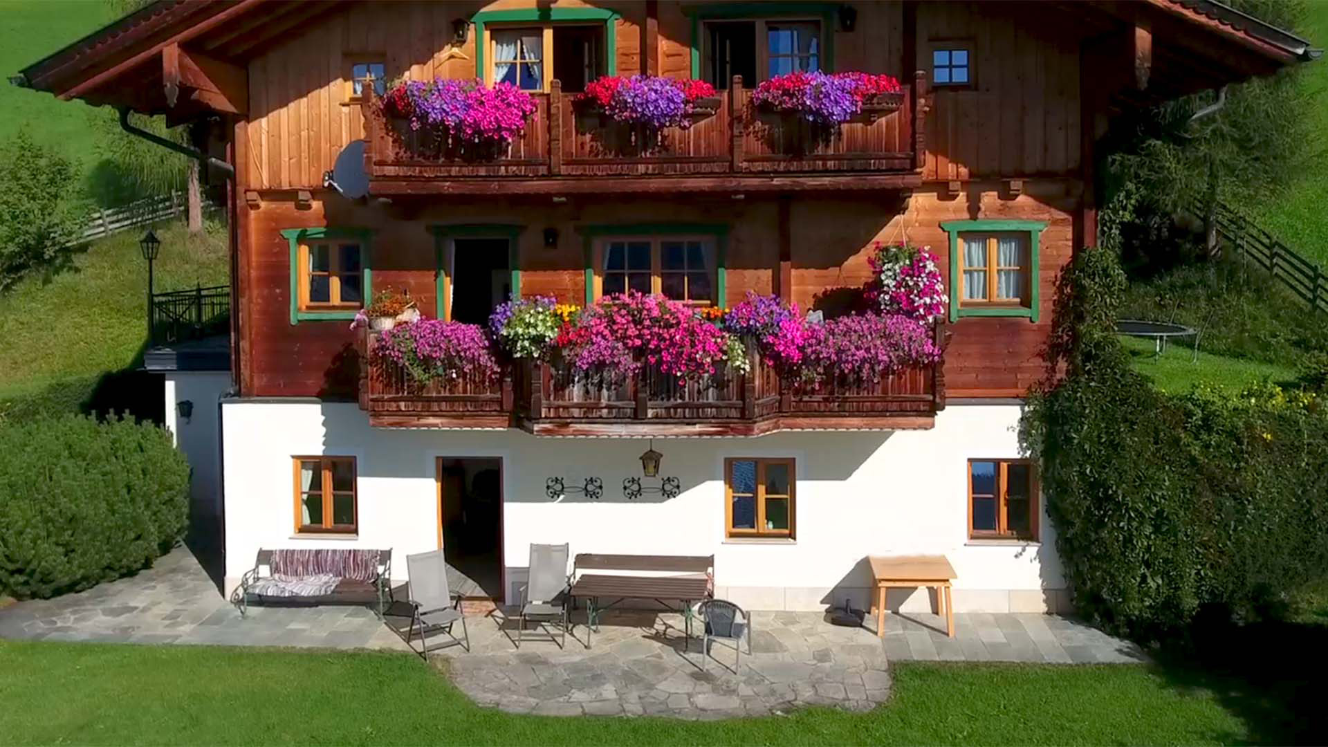 Sonnenterrasse Ferienwohnung Appartment Pesnsion Rostatt Salzburger Land
